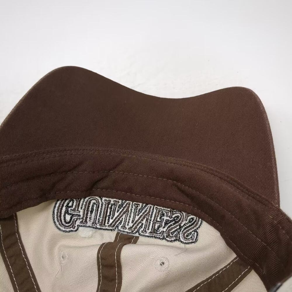Guinness Baseball Cap Beige Brown OS Hat Strapback Embroidered Strength 1759 - Picture 8 of 9